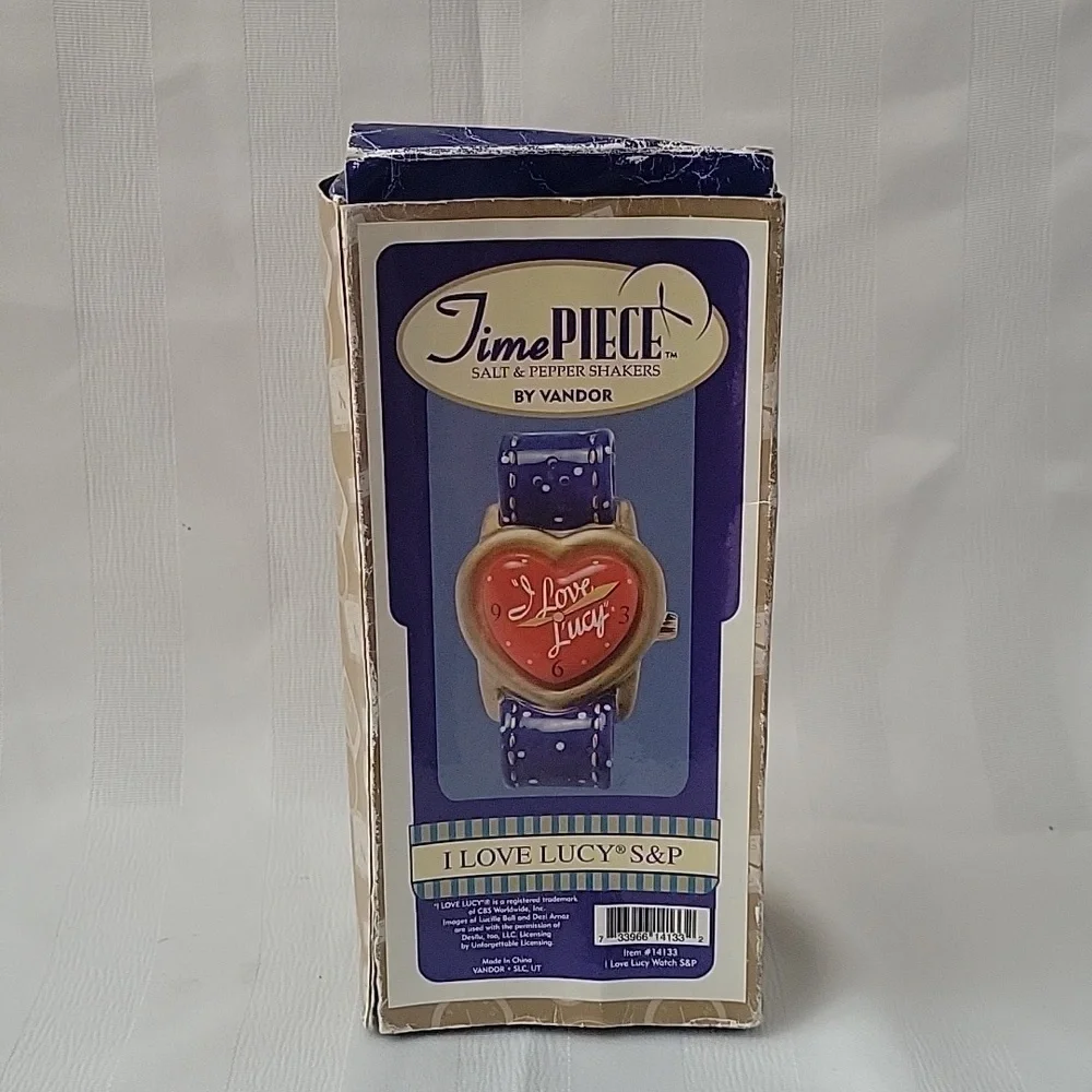 I Love Lucy Timepiece Salt and Pepper Shaker by Vando